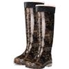 ERTsrhFD Stivali da Pesca 45 cm/18 Pollici sopra Il Ginocchio, Stivali Caldi Antiscivolo in PVC, Morbidi e Rimovibili, Adatti a Tutte Le Stagioni(Camouflage,9.5)