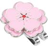 MUSISALY Marcatore da Golf Magnetico in Metallo Rosa Clip Portatile per Cappello, Accessorio Delicato e Unico per Golf All'aperto