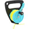 AstraLoom Scuba Diving Reel Portable Diving Handle Reel with Thumb Stopper for Snorkeling Underwater Water Sports 46m Yellow Wire Nylon Thread Rust Proof Anti Corrosion Lightweight (ruota nera)