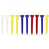 TUXCAXI Tee da Golf in plastica PE Resistente, infrangibile, Multicolore, Supporto per Accessori per Driver da Golf, ausili per l'allenamento, Tee da in, 10 Pezzi, 54 Millimetri