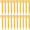 SNGUOQ 20/50pcs Picchetti for Tende in plastica Accessori for Unghie Tenda da Campeggio Esterna Chiodi Sabbia Terra Triangolare Palo Strumenti per Campeggio E Outdoor(Orange,50pcs)
