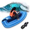 ZengHeBloom 500 W/700 W Gonfiabile Elettrico Ad Acqua per Adulti,Motoscafo Gonfiabile con Propulsore Subacqueo Rimovibile,Batteria 10 Ah/16 Ah,Capacità 150 kg/330lbs per Sport Acquatici In Piscina e Mare