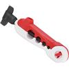 Rcniso Bobina per Lenza da Pesca Avvolgitore Rapido Design a 4 Fori per Canne da Mare, Materiale Compatto per Scatola Dell'attrezzatura, 2 Colori (Bianco Rosso)