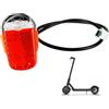 CDDCWZ Fanale posteriore per Ninebot Max G30d, per Segway Ninebot Max G30 / G30LP / G30LE / G30LE II / G30D / G30e / G30e III (impermeabile, rosso)