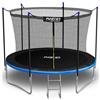 Neo-Sport Trampolino elastico da giardino per bambini, rete di sicurezza, scaletta interna, aste imbottite, resistente alle intemperie, antiruggine, resistente