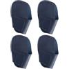 XPJYUA Copritesta per ferri da golf 1-10 pezzi Set di coperture in ferro da golf Copertura for mazze for putter Cuneo Club Copricapo protettivo Accessori for Tappo copertura della testa del driver(Blue-4Pcs)