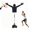 Labasuan Manichino da Allenamento per la Difesa nel Basket, Regolabile in Altezza, Portatile, con Base a iniezione d'Acqua, Ideale per Esercizi di tiro e palleggio