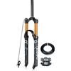 LHHL 26/27,5/29'' MTB Forcella Sospensioni Air Corsa 120mm XC/AM Forcella Anteriore Mountain Bike 1-1/8'' Diritto QR 9x100mm Freno A Disco Forcella Bicicletta Leggera(Manual,29'')