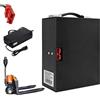 HJGHY ,48v,10Ah, Batteria al Litio per Carrello elevatore Elettrico da 48 V 10 Ah 20 Ah 30 Ah, Batteria per transpallet per carico e Scarico, Motore per carrelli.