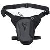 MKTOLHUS Marsupio da gamba per moto, con guscio rigido, per EVA e poliestere, design a tracolla impermeabile a doppio scomparto, per ciclismo e equitazione, compatto 20 x 14,5 x