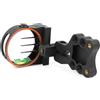SHARROW Tiro con L'Arco Mirino per Arco Compound 3 Pin Bow Sight Micro Regolabile Alluminio Vista dell'Arco Composto Accessori per la Caccia
