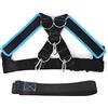 Lylithuif Tracolla con carico per tirare la slitta Imbracatura Gilet Fasce di resistenza con cinghia da tirare Materiale in nylon resistente Misura regolabile per allenamento di forza Sport (Nera)
