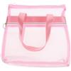 DIYEAH Borsa da Toilette da Viaggio in Nylon Resistente All'usura Rete Traspirante Rosa, Leggera e Odorless, per Campeggio e Attività All'aperto