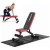 Rockvale Panca pieghevole per pesi (portata 300 kg), con tappetino da fitness pieghevole, 160 x 75 cm, panca da allenamento regolabile premontata al 95%, tappetino antiscivolo e ammortizzante, per la casa