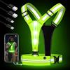 Libershine Gilet Catarifrangente,Gilet Alta Visibilità,Giubbotto Riflettente Running a LED per Corsa a Piedi,Gilet Riflettente Bicicletta LED Ricaricabile,Regolabile Bretelle Catarifrangenti,per Ciclismo,Corsa