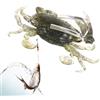 Générique Esca di granchio per la pesca,Esca morbida di simulazione di granchio con amo a punta, esche artificiali da pesca, design anti-appendere, buon affondamento 'acqua, attrezzatura per esche di Poi