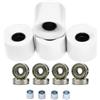 QLECXZI Ruote per longboard da 60 mm, durezza 78A, per una guida fluida e prestazioni su strada, con cuscinetti di qualità, molto resistenti per lo street skating ed