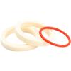 POXZSFX Kit sigillato Antipolvere per ammortizzatori da Ciclismo in Spugna ad densità. Materiali Resistenti e antistrappo Che Possono immagazzinare efficacemente l'olio, Bianco, 34mm