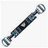SmartWorkout - SMARTPRESS - Espansore di Pettorali e Posteriore con Bande di Resistenza Regolabile fino a 80 Chilos - 6 Elastici per Bodybuilding Corti con Armatura in Schiuma e Maniglie Progrip