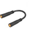 ReachMall Cavo di prolunga a 3 pin per acceleratore E-Bike, cavo ABS ignifugo da 129 mm, connettore sicuro maschio-femmina per elettrico