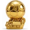 Huadafun Replica Trofeo Gol Dorato, Premio Miglior Giocatore e Trofeo MVP per Tifosi di Calcio, Souvenir Regalo da Collezione in Resina,15cm