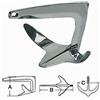 Osculati - Ancora trifoglio in acciaio INOX, 5 kg