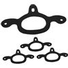 TOYANDONA 4 Pezzi Cinghie in Gomma Nera per Speroni Resistente e Flessibile per Equitazione e Addestramento Cavalli