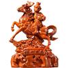 ATREDESES Arredamento per Ufficio Ornamento di Cavallo in Legno Intagliato Casa Soggiorno Decorazioni for Ufficio Artigianato in Mogano Arredamento per La Casa(7.87in)
