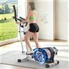 YONISEE Ellittica da Casa, Ellittica Professionale con 16 Livelli di resistenza, Sensore di pulsazioni,Monitor LCD, Attrezzi Palestra Casa Magnetica con Bluetooth e App, Ellittiche per fitness e sport