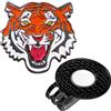 Generic Clip magnetica per cappello | Clip magnetica con design a tigre - Supporto per palline da golf, supporto magnetico, tiene saldamente per uomini e donne