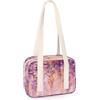 TropicalLife Mini borsone sportivo con fiori astratti di glicine mini borsa da palestra leggera casual tote da viaggio borsa organizer per bambini ragazze ragazzi donne uomini