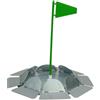 QUILSTM Tazza per allenamento di golf con bandiera, ausilio portatile per l'allenamento di golf, progettato per perfezionare le abilità, putting green,