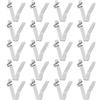 QUARKZMAN 20 Pz Molla A Pulsante Singolo per Pagaia Kayak Clip Molla 6x8.5x35mm Acciaio 65Mn Molla A Forma di V Cavo Sollevamento Telescopico Bloccaggio Tubo Clip per Tenda