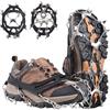 Azarxis Ramponi per Scarponi Ramponcini Bambino Uomo Donna Ramponcini da Neve Ramponi da Ghiaccio per Trekking Camp Pesca (#03 Nero - 8 denti, 35-42,5)