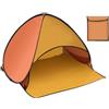Kivivaka Tenda da spiaggia portatile con borsa per il trasporto, parasole rivestito in argento 190T, per campeggio, escursionismo, pesca, facile da montare, arancione