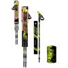 Fizan Speed Combi - Limited Edition - Nordic Walking Pole for Men and Women, Telescopic, Aluminum, Free Functional Scarf Included, The World's lightest Pole 185g