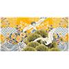 Excelsa Living Tappeto Passatoia da Arredo, Multicolo, Tessuto Jacquard, Poliestere Ciniglia Cotone, Antiscivolo, per Cucina e Bagno (Kimono, 110 x 55 Cm.)