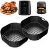 KIMHOME 2 fodere in silicone per friggitrice ad aria, riutilizzabili antiaderenti e accessori per friggitrice ad aria oleata, compatibili con modelli 4L-6.2L