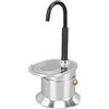 BORDSTRACT Caffettiera Moka a Tubo Singolo, 1 Tazza con Capacità di 50 Ml, Beccuccio, Piano Cottura, Caffettiera Italiana con Materiale in Lega di Alluminio, Veloce E Facile da Usare, Leggera E Portat