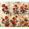 Craft Kreatively Cartine di riso con rose di San Valentino, 20,3 x 26,7 cm (A4), 6 pezzi, 6 disegni unici, design versatili per decoupage per progetti artistici e artigianali CRAFT KREATIVELY