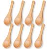 Xthrotsenk 8 cucchiaini piccoli in legno da 8,9 cm, cucchiaini in legno, cucchiaini da caffè per tè, miele, caffè, zucchero, gelato, salse, cucina