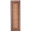 Carpeto Rugs Carpeto Tappeto Corridoio Classico - Motivo Ornamenti - Pelo Corto - Collezione Verona - Marrone - 70 x 250 cm
