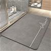 ZUOMIDIE Tappetino da bagno super assorbente, antiscivolo, ad asciugatura rapida, sottile, lavabile, per il bagno (50 x 80 cm)