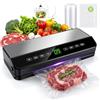 Dictien Macchina Sottovuoto Alimenti, Automatica Macchina per sottovuoto a secco/umido, Vacuum Sealer Professionale con taglierina integrata, 20 sacchetti & 1 sacchetto arrotolato e tubo per sottovuoto