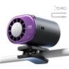Generico 2026 Ventilatore Da Auto Con Clip Per Aria Condizionata Con Display A LED - Rotazione A 360°, Ventilatore Portatile A Clip Regolabile A 199 Velocità Con Raffreddamento Parziale A 16℃, USB Rechargeable