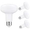 Leo's Light 4 Pezzi LED Lampadina Faretto R95 E27 18W Luce Freddo 6000K,1800LM, 230 gradi di Luce, Equivalente a Alogena 150W, Lampade Riflettore LED (Bianco Freddo-6000K, 18W-R95)