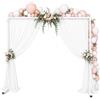 CLKAX Arco d'uva per matrimonio, 2 x 2 m, rettangolare, con supporto di base, autoportante, arco per palloncini, max. 10 kg, 25 mm, spessore del tubo quadrato, facile da trasportare e conservare
