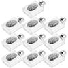 BESPORTBLE 10 Bottigliette Vuote per Acqua Santa da Viaggio in Lega 15 Ml Rilievo Argentato, Contenitori Cristiani Portatili per Cerimonie, Matrimoni e Battesimi