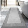 DOMUSTEX Tappetino da Bagno 60 x 150 cm, Antiscivolo, Lavabile, per Doccia, Vasca e Pavimento