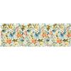 Excelsa Living Tappeto Passatoia da Arredo, Multicolo, Tessuto Jacquard, Poliestere Ciniglia Cotone, Antiscivolo, per Cucina e Bagno (Fiori Frida, 180 x 55 Cm.)